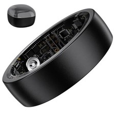 Smart Health Ring for Men Women, Fitness Tracker Ring with Sleep 7 Black
