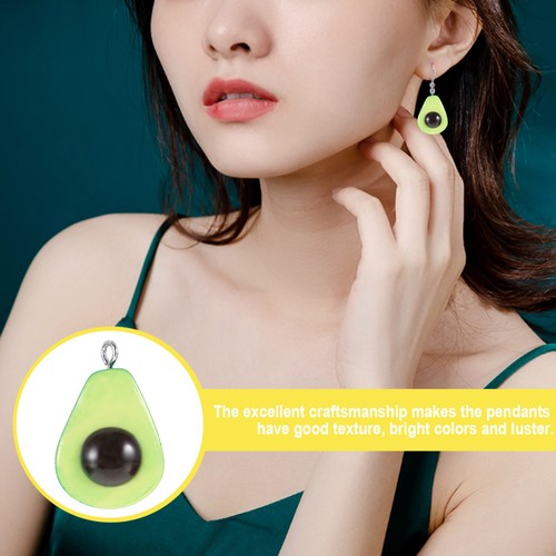 20szt Awokado Wisiorek Charmsy Biżuteria Bransoletka Tworzenie Rzemiosło Akcesoria - Zdjęcie 7 z 12