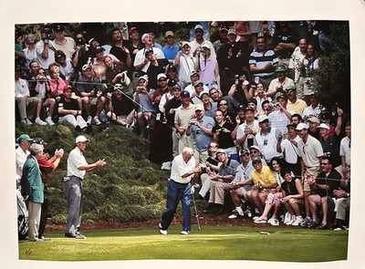 Arnold Palmer par 3 Masters Golf Tournament Crowd Scene w/Tiger Woods  