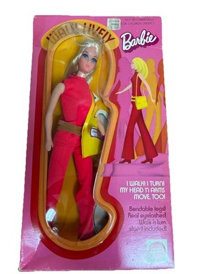Vintage Barbie 1971 Walk Lively Mattel Factory Sealed RARE NRFB