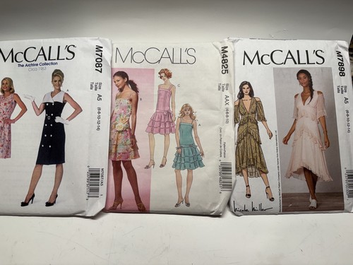 Set of 3 McCall's 7898 , 7087 ,4825 Dresses Patterns Misses' 6-14 Uncut - Picture 4 of 10
