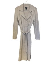 Nicole Miller NWOT Neutral Beige Ribbed Long Sweater Dress Medium Capsule