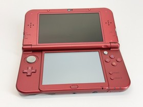 New 3DS XL Metallic Red Handheld System Bundle w/Games & Charger