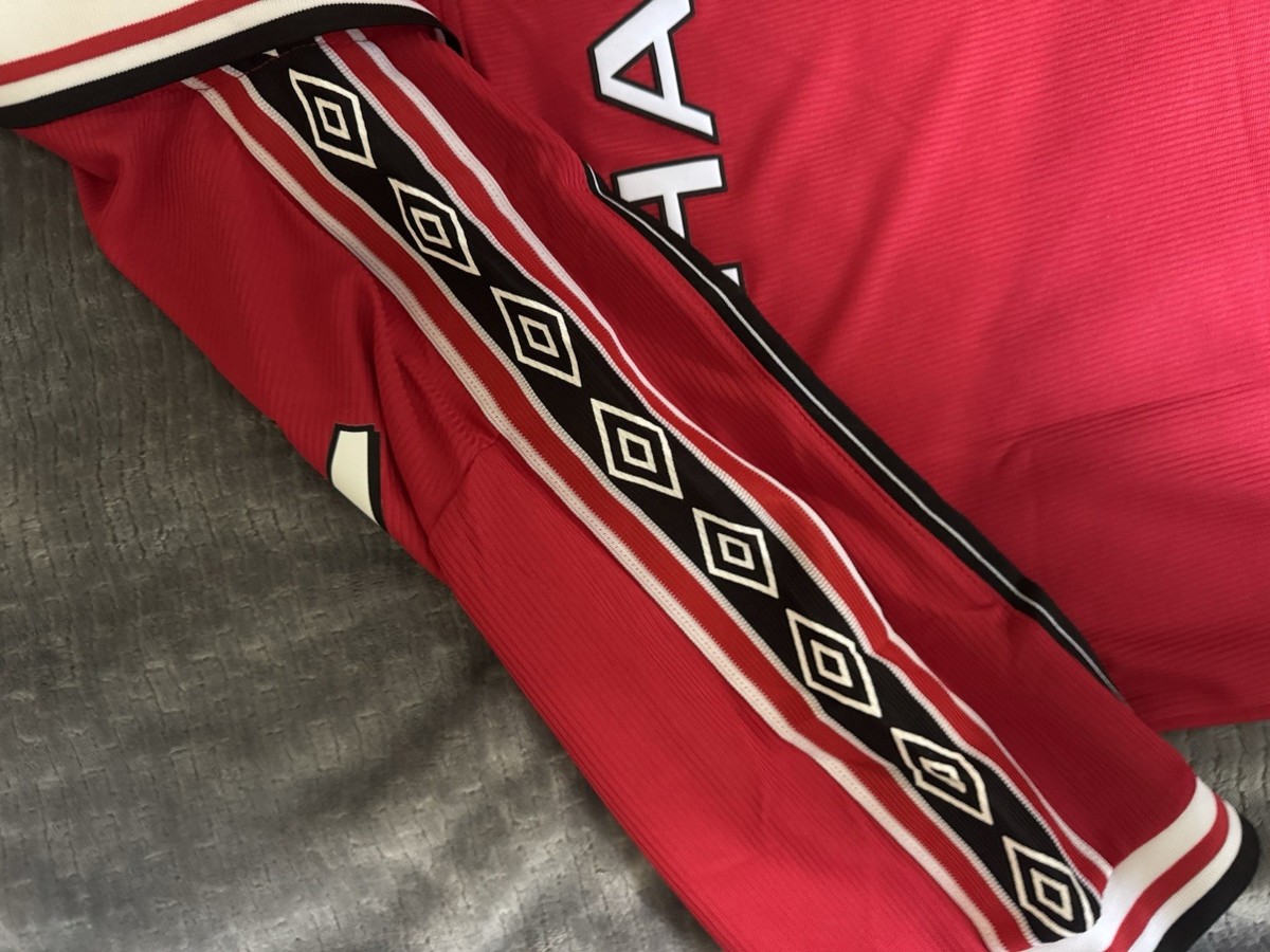 BECKHAM 7 “RETRO”Manchester United 98/99 Home Men Jersey - Size L