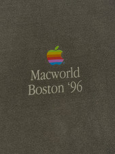 MacWorld Boston '96 Conference - 1996 Apple Mac Black T-Shirt Macintosh Vintage