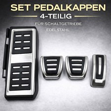 Sport Edelstahl Pedale Pedalkappen für Volkswagen VW Passat B8 3G Schalt R-Line