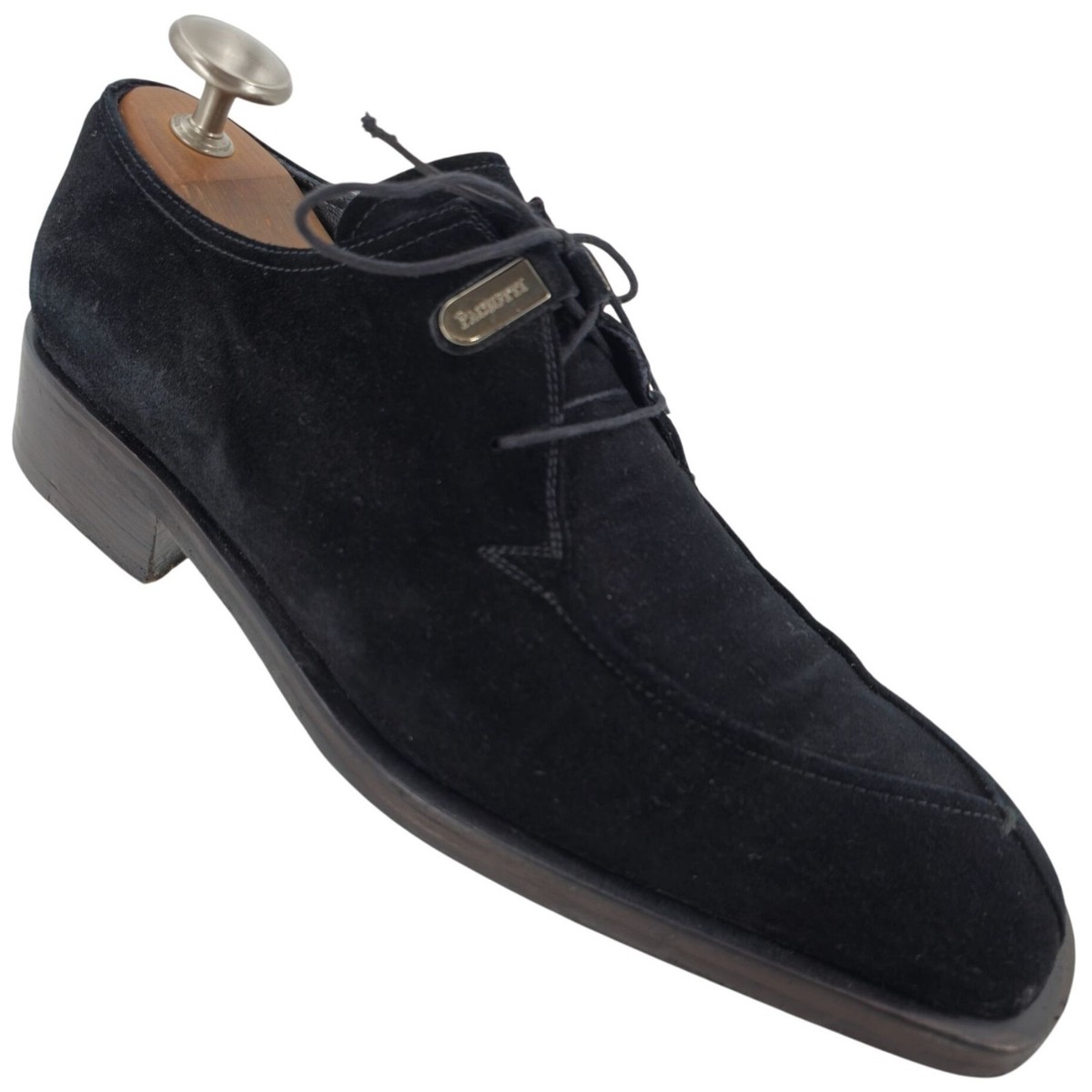 Cesare Paciotti Italy Mens 10 Dress Shoes Black Suede  display picture 2
