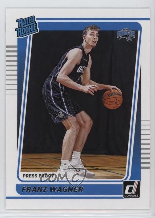 2021-22 Panini Donruss Rated Silver Press Proof Franz Wagner #235 Rookie RC 0x49