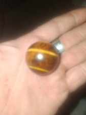 Outstanding Sunburst Tigers Eye Master Marble. UV Tigers Eye. Shooter. 23/32  