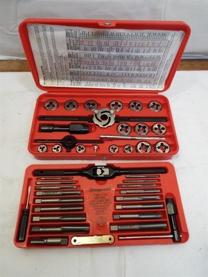 Snap On Tools TDM-117A Tap & Die Set Metric with Case Threading