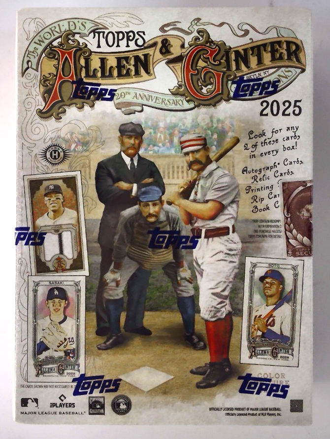 Topps Allen & Ginter 2025 World's 20th Anniversary Champions Hobby Box: 192 card
