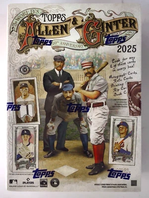 Topps Allen & Ginter 2025 World’s 20th Jubiläums-Champions Hobby Box 192 Karten - Bild 1 von 3