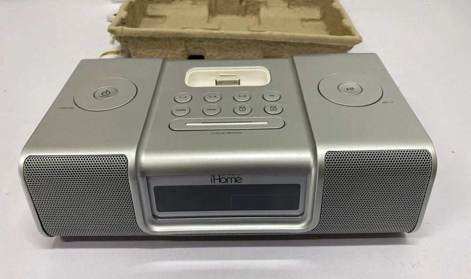 iHome iH9 часы радио стерео акустическая система с iPod iPhone док-станция пульт дистанционного управления проверено - Изображение 3 из 4