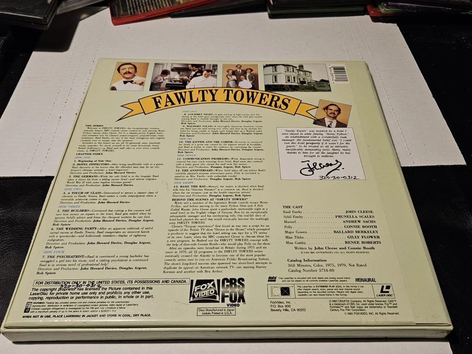 Fawlty Towers The Complete Set 4-Disc Box Set LaserDisc Movie Wall Art Deco - Image 3 of 4