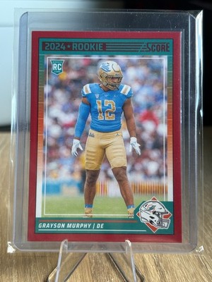 2024 Panini Score NFL - #388 Grayson Murphy (RC) - Red Parallel