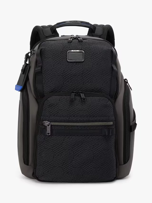 TUMI Alpha Bravo Search Adjustable Strap Backpack 59L - Black Geometric (Scuff)