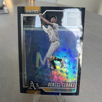 DENZEL CLARKE 2026 TOPPS CHROME LOGOFRACTER BLACK 9/10 ATHLETICS SSP MINT !!!