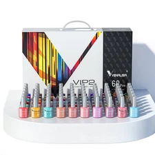 VENALISA VIP2 Set 60 Colors 7.5Ml Gel Nail Polish Kit with Base Top Matt Coat,So