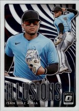 2020 Donruss Optic Optic Illusions #OI-4 Isan Diaz Miami Marlins