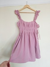 ​Free People Claudette Corset Mini Dress Medium Dusty Pink Cotton Boho Free-est
