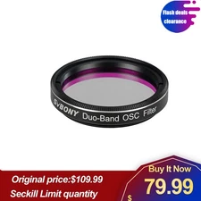 SVBONY SV220 Telescope Filter, H-Alpha & OIII 7nm Dual-Band 1.25" Nebula Filter