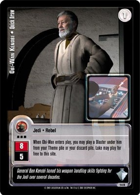 Obi-Wan Kenobi   Quick Draw - Masters of the Force - Jedi Knights TCG