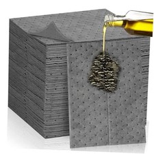 3MM Oil Absorbent Pads - 13" x 10" Universal Absorbing Pad, Dimpled Oil 70