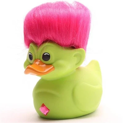 Badeente TUBBZ Good Luck Trolls - Green Troll Quietscheente Quietscheentchen