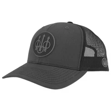 Beretta JS Trucker Hat Charcoal/Black with Trident Logo (BC017T16750957)