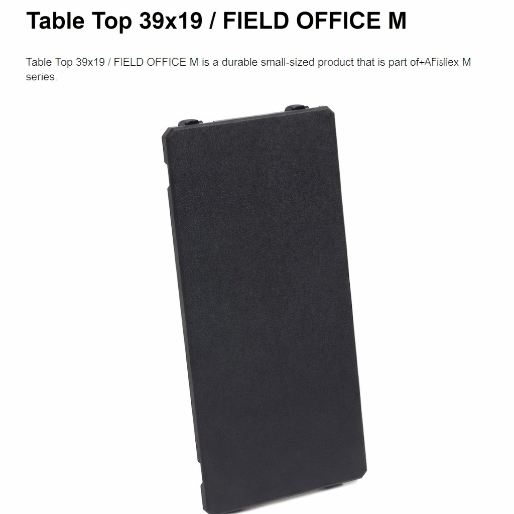 Helinox Table Top 39x19 Field Office M Black Mid-Up Edition 100