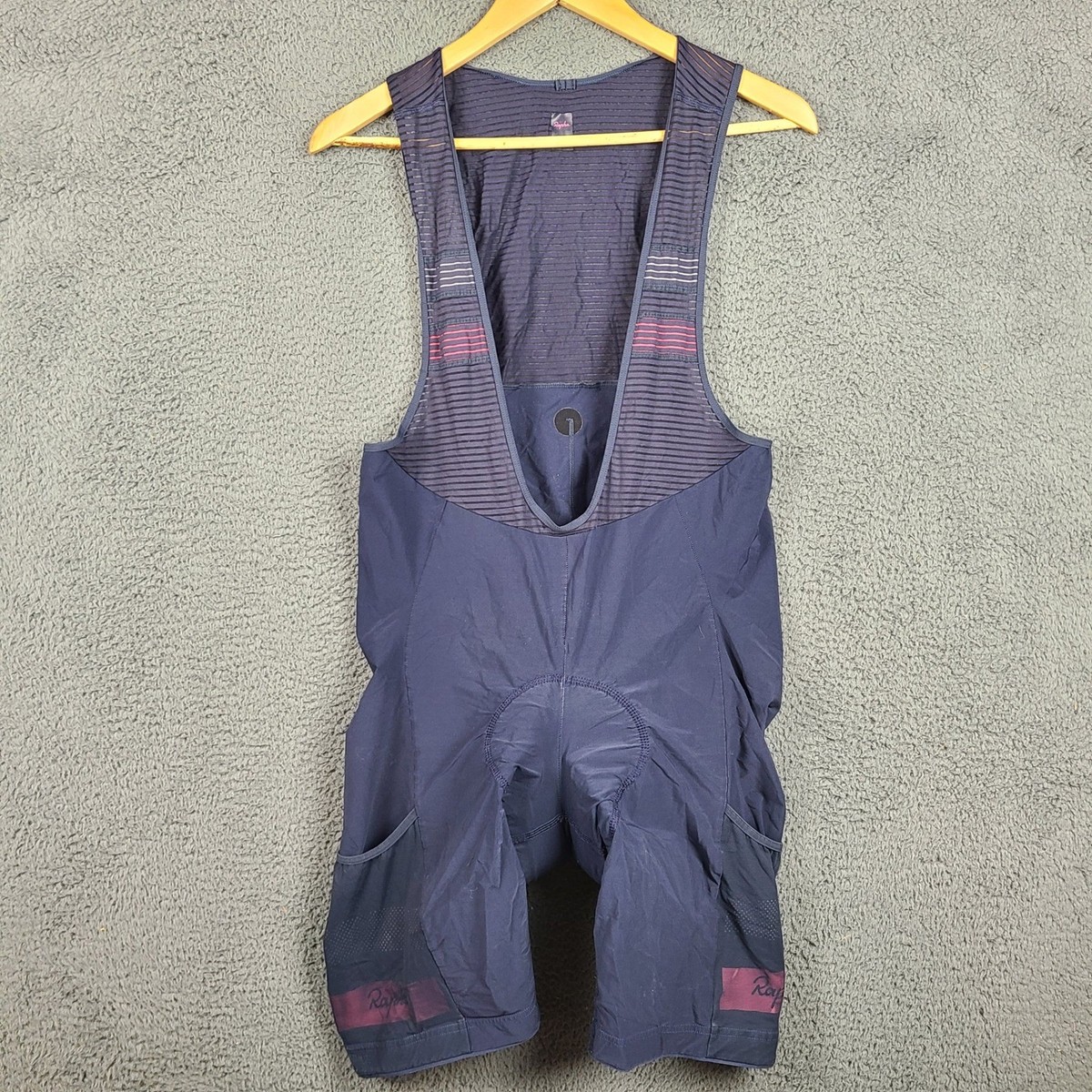 Rapha Brevet Cargo Bib Shorts Mens XL Navy Blue Cycling Padded