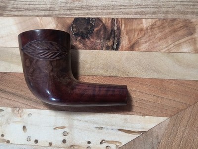 tobacco frank Vintage Frank Medico VFQ Imported Briar Tobacco Estate Pipe Carved Leaf  Design