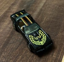 Vintage Hot Wheels 1977 Black Hot Bird Pontiac Trans Am GHO Malaysia Gold Rims