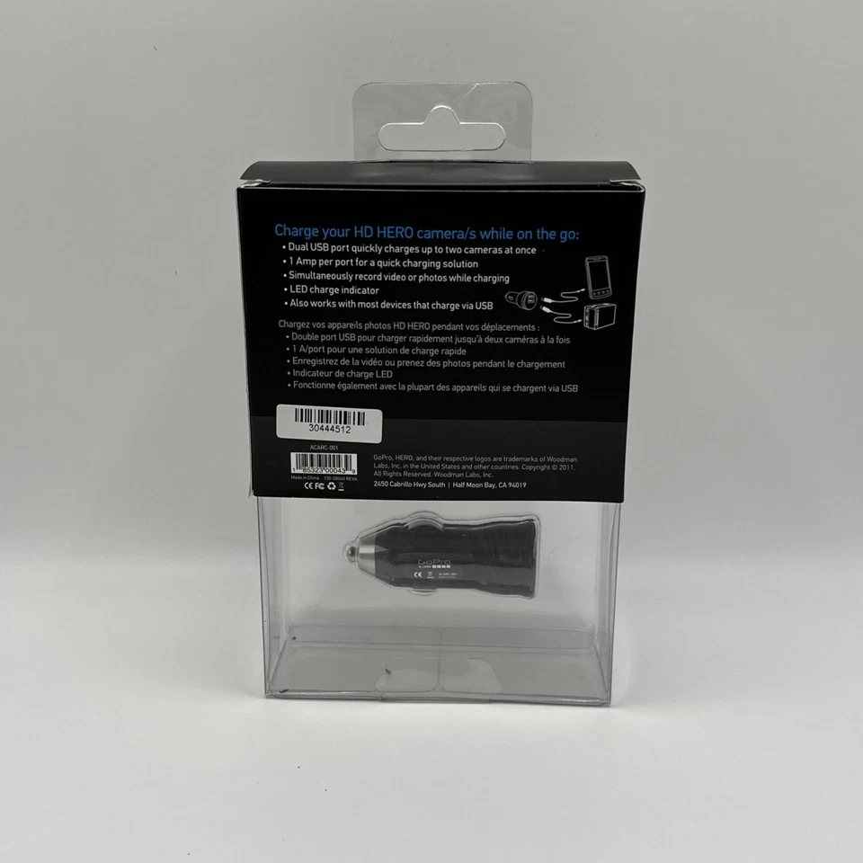 【GoPro Official Mount】GoPro Auto Charger w/ Dual USB Ports Fits All GoPro Camera - Image 2 of 3