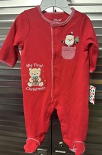 Little Me My First Christmas 1 Piece And Hat Size 3M