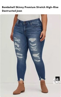 Torrid Jeans Bombshell Skinny Size 22 with 31'' Inseam Medium Wash