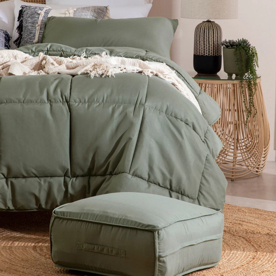 Snoozi Cube Green Microfibre Comforter Set - image 4 of 4