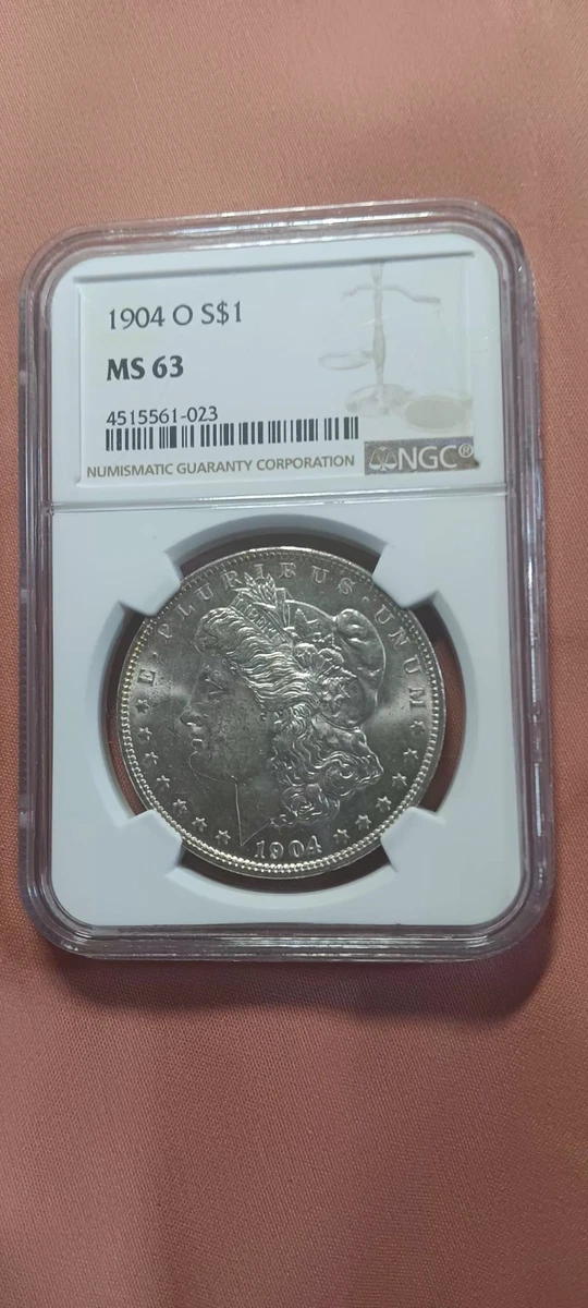 25+ MS 63 Graded 1904 Year Morgan US Dollars (1878-1921) for sale