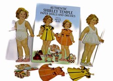 Vintage Shirley Temple Paper dolls and dresses reprinted 1937 edition 16 outfits