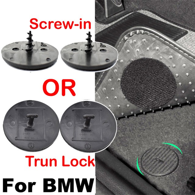 2X Floor Mat Clips for BMW and Mini Car Hook Loop Carpet Fixing