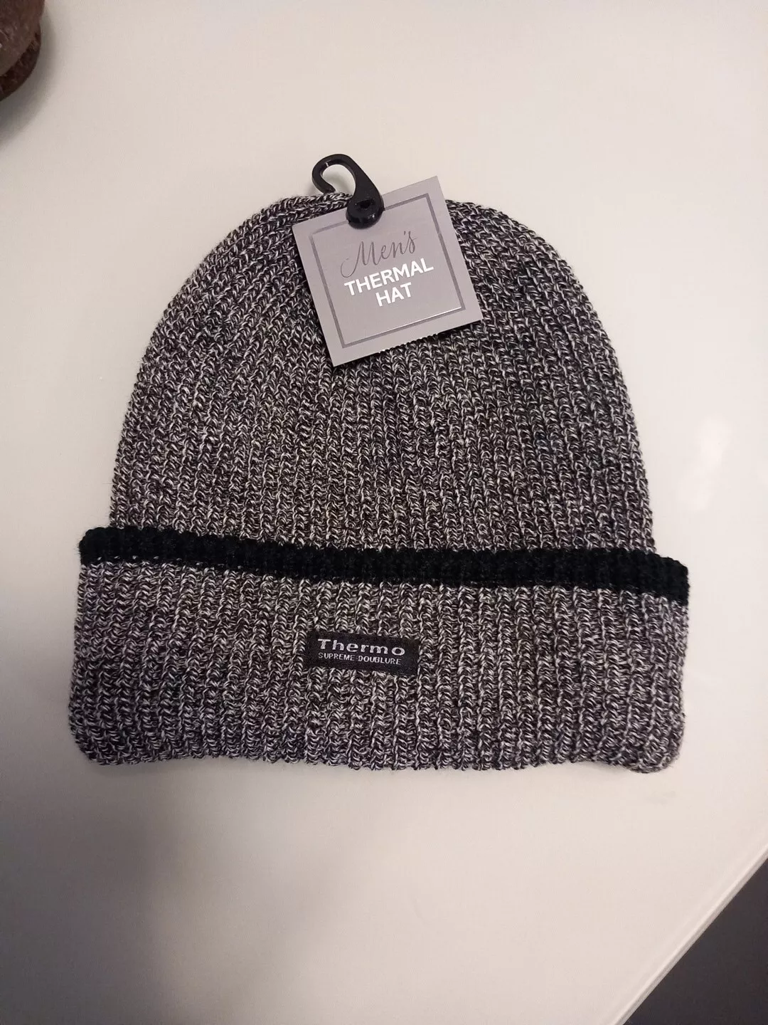 Chapeau thermique homme Thermo Supreme Double tache noir/blanc