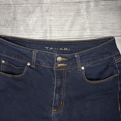 Tahari Dark Blue Skinny Jeans -Size 6 Womens Classic Skinny Denim - Picture 5 of 9