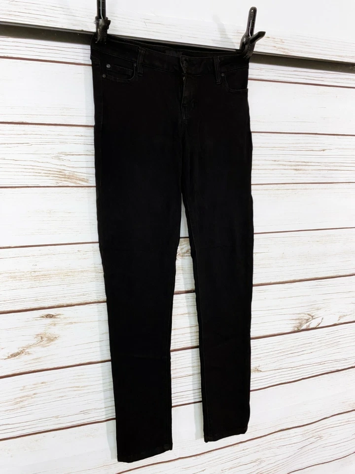Jegging Celebrity Pink Juniors Talla 9/29 Negro Elástico 5 Bolsillos Botón y Cremallera Foto 2 de 4