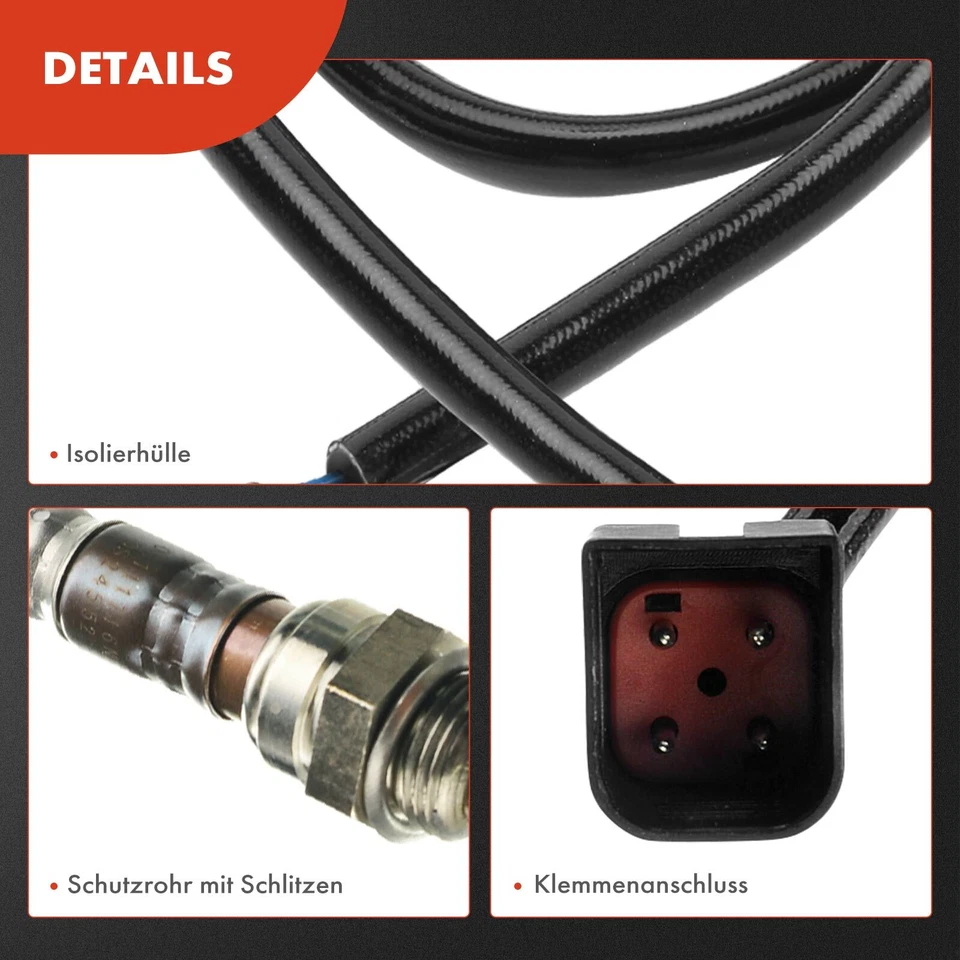 Sonda lambda sonda di regolazione prima catalizzatore per Ford Escort V VI Fiesta III Mondeo II Scorpio - Immagine 2 di 4