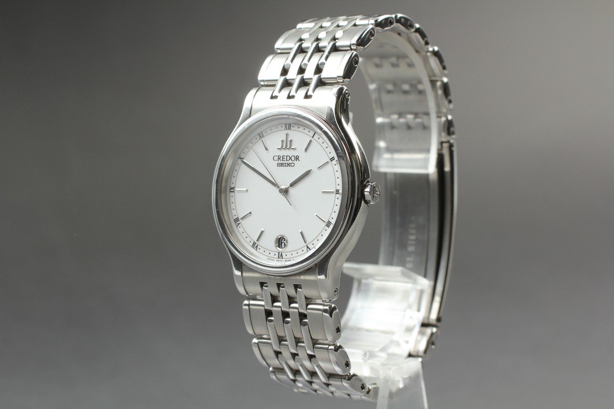 SEIKO セイコー CREDOR クレドール 腕時計 9572 6000メンズ Near MINT] Vintage SEIKO Credor 9572-6000 White Dial Quartz