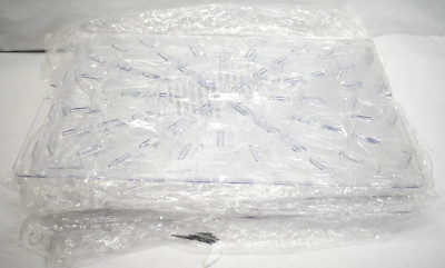Lot of 6 Winco PFSF-DS Drain Shelf for PFSF 18'' x 26'' Clear Polycarbonate