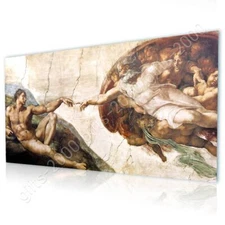 The Creation Of Adam by Michelangelo | Canvas (Rolled) | Wall art painting HD