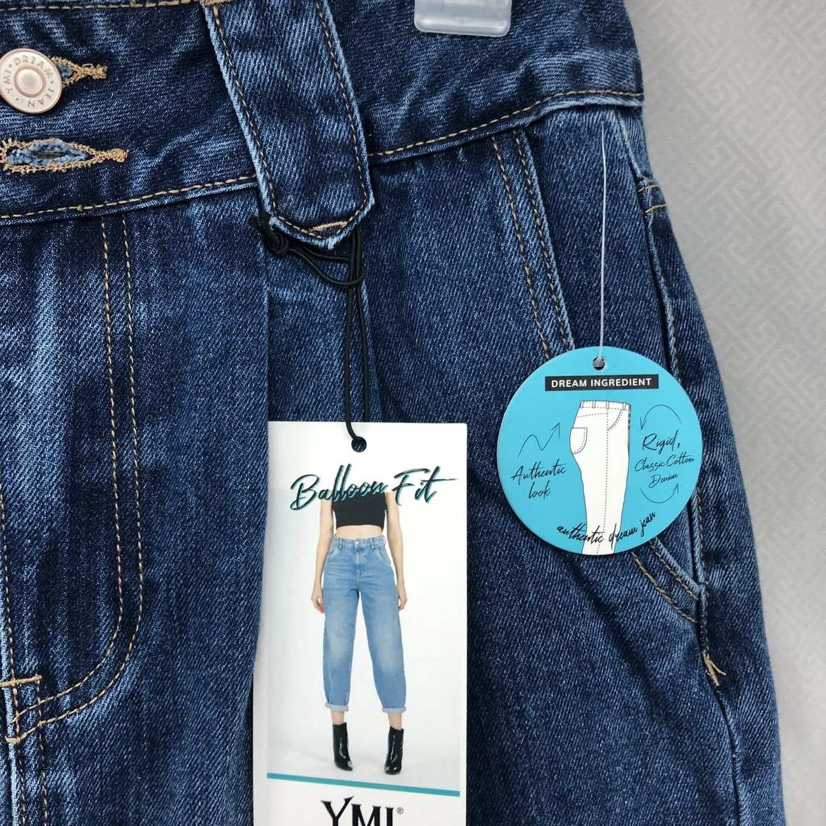 YMI Balloon Fit Dream Collection Jeans New Rue21 Size 5 27 Women
