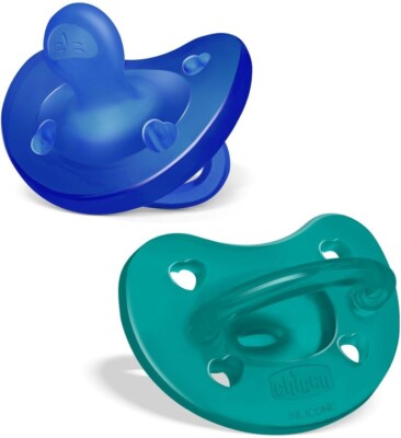 Chicco, 2 Pacifiers 16-36m Baby Physio Soft Silicone Soother Pacifier