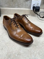 Allen Edmonds Cornwallis Oxford Brown Cognac Men Shoes 12 B Made In USA